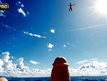 AI Landing From the Sky With Cock in the Ass