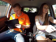 Cock Loving Jenifer Jane Offers Her Pussy To Pass The Driving Test