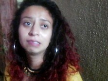 Young nymphomaniac getting horny in the street