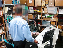 Cute Natural Big Tits Shoplifter Fucked In Security Office