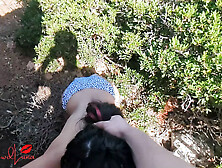 POV Deepthroat at Public Beach - Nasty Asian Girl with Outdoor Blowjob & Throat Fuck