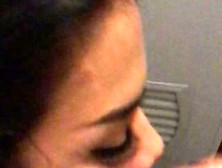 Ladyboy Suck Italian Dick In Nightclub Restroom And Swallow