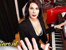 French Piano Teacher Poked in her Rear-End by Monster Schlong