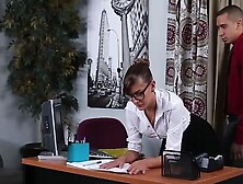 "Office Secretary Gets Spanked And Fucked Hard In Boss's Office - PornPros"