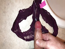 Pov Dirty Panty Masturbation Sniffing Tasting And Cumming On Another Pair Of My Wifes Dirty Panties