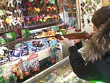 Real non-professional pair oral pleasure and vaginal with cum in washroom