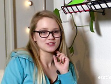 Exhibitionist Holly Dares to Masturbate in the Hallway