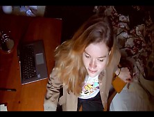 Selfie Video : Ravishingly Redhead Home Alone.