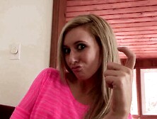 Gorgeous Lilly Banks Stepdad's Hard Rod Stretches Teen's Snatch