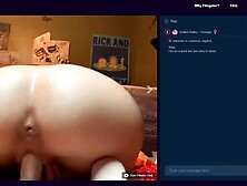 Omegle dirtyroulette juicy ass ride dildo