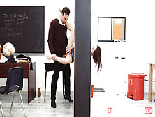 Horny Teacher Alex Legend Banged Hot Brunette Student