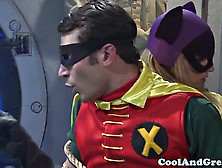 Tori Black Banged In Threesome Batman And Robin