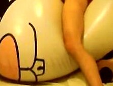 Twink Humps And Cums On Giant Inflatable Sex Toy