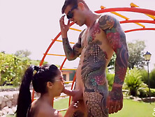 Sucks Hard Dick And Gets Fucked Outdoors - Juan Lucho And Julia De Lucia