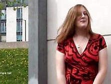 Longhaired Redhead Jannas Public Masturbation And Outdoor Milf Flashing The Stre