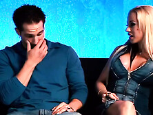 Blonde Babe Gives Him Head and Gets Her Ass Fucked