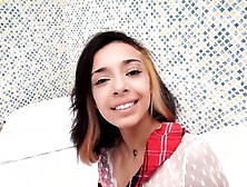 Cute Petite Brazilian Teen With 2 Men