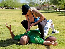 Tempting The Tackling Dummy With Xander Corvus,  Nina Elle - Brazzers