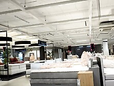 Risky Day In A Furniture Store - Handjob,  Blowjob And Fucking