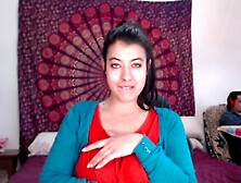 I SHOW MY TITTIES ON THE CAMERA VERY RISKY BECAUSE MY STEPBROTHER IS WORKING REAR-END