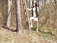 Kate Ebony Strokes Her Snatch Into Nature