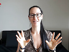 Glasses-wearing cougar shares behind-the-scenes fun in her vlog