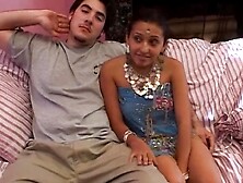 indian Stepsister get wrecked by her Stepbrother and Friend