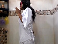 Rianna Reyes - Taking A Shower and milk fun