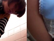 Japanese Teen's Dirty Secret - Finger Plunging in Bathroom Solo Play