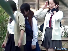 Asian Student 18+ Public Peeing