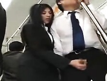 Asian Handjob In Public Bus