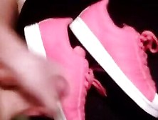 Me Cuming On My Pink Adidas Superstars