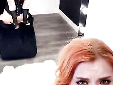 Stepdaddy Spanks Big Ass Redhead Hottie