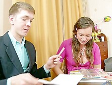 Skinny Teen Gets Fucked Hard By Teacher In College (18+)