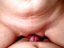 POV ASMR Juicy twat cameltoe sliding rubbing and screw wang for massive cumming