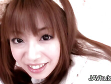 Mirei Omori Sucking A Soft To Hard Cock