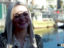 Nathalie,  a gorgeous blond,  gets her booty destroyed