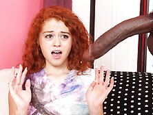 Real Redhead Teen Fucking Real Big Black Cock for Hot Sex