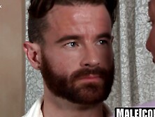 Stepdad Hugh Hunter lures Brendan Patrick to bury his dick