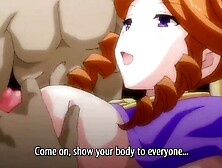 The princesses have their big breasts fondled and creampied by the queen at a thanksgiving event.