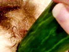 Cucumber Fucking Close Up