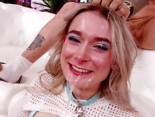 Blonde Babe Thea Summers Milks a Rough Dick Dry!