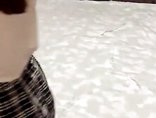 A guy with a camera fucks a young neighbor in the pussy