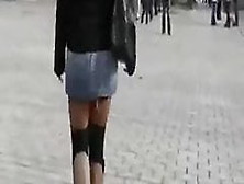 German Mature In Public At Berlin