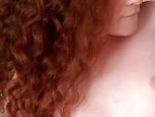 Natural Redhead Foxy Sofilie Plays With Herself While Waiting For Her Lover