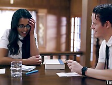 Shy teen fucked by twisted stepsiblings (18+)