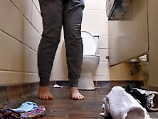 Nerdy Faery Urinate and Change in the Public Baths