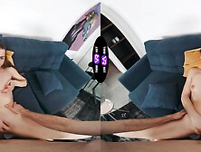 Arina Shy rides a big cock in stunning vr quality