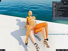 Futa Fucks Girl In Outdoor 3D Fuck