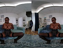 VR Porn - Afro Black Hotty Zaawaadi Solo Fingering Her Ebony Cunt In Hot Underware